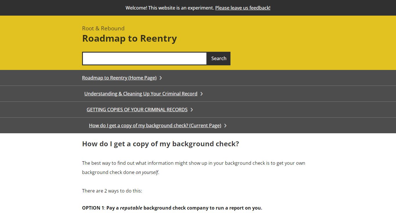 How do I get a copy of my background check? - Root & Rebound